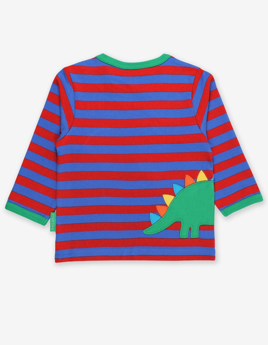 Organic Dino Applique Long-Sleeved T-Shirt