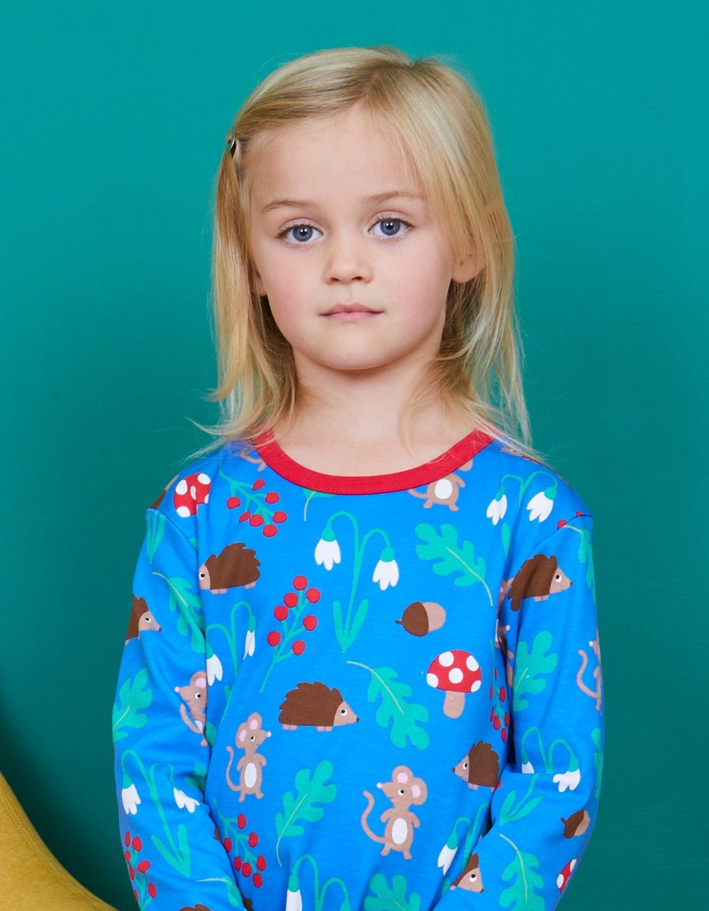 Organic Woodland Print Long-Sleeved T-Shirt