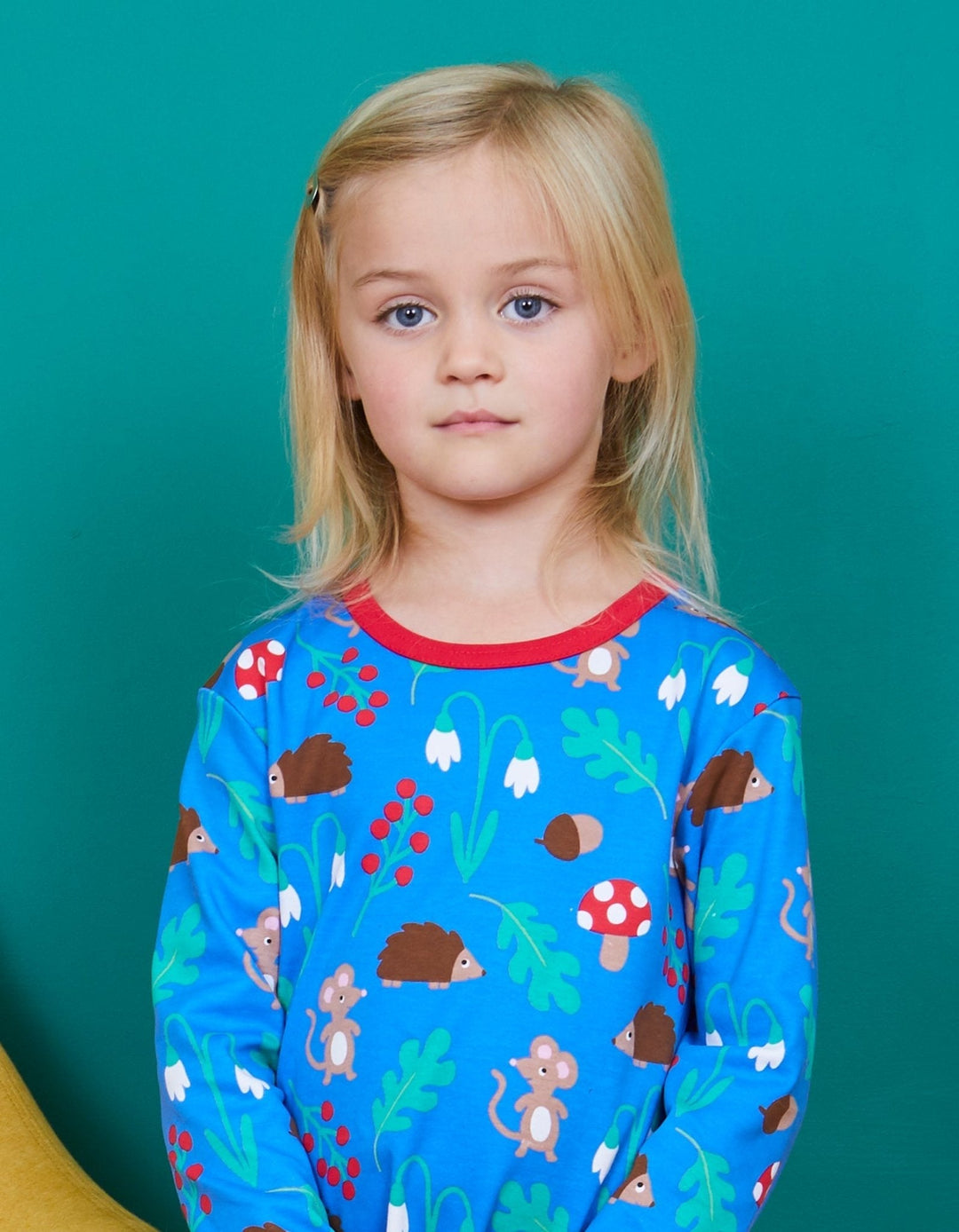 Organic Woodland Print Long-Sleeved T-Shirt