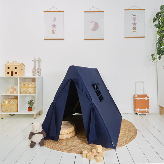 100% Cotton Canvas Ultra Anti-UV Play Tent | Lillie - Midnight