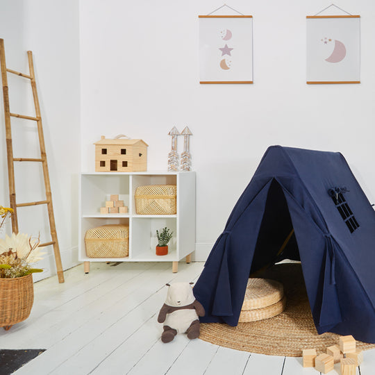 100% Cotton Canvas Ultra Anti-UV Play Tent | Lillie - Midnight