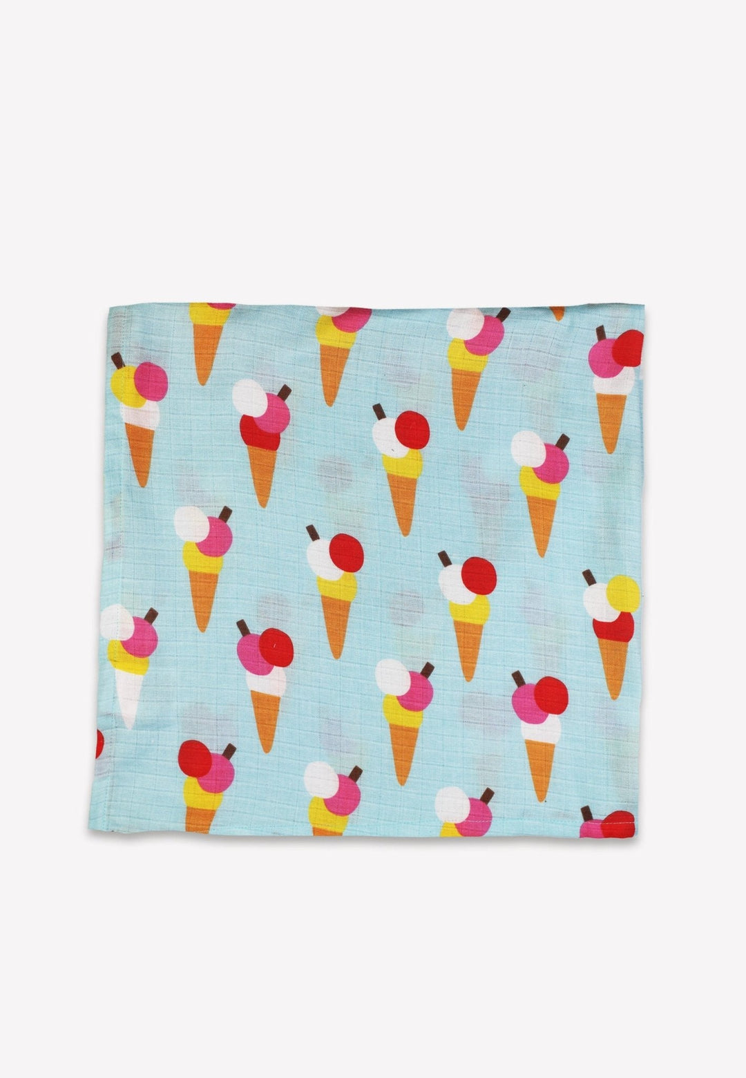 Organic Ice Cream Cones Print 2 Pack Muslins