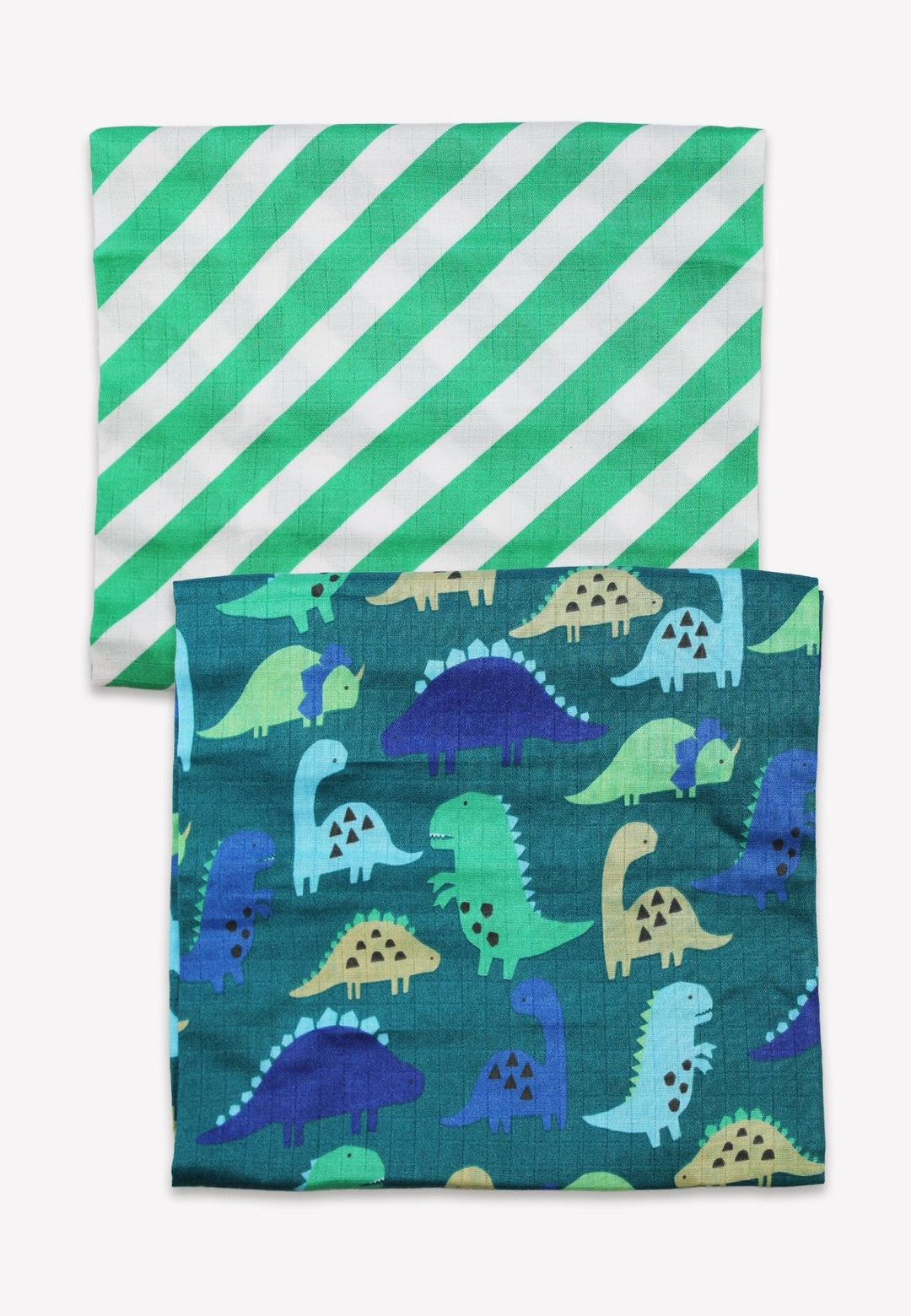 Organic Tonal Dinosaur Muslin 2-Pack