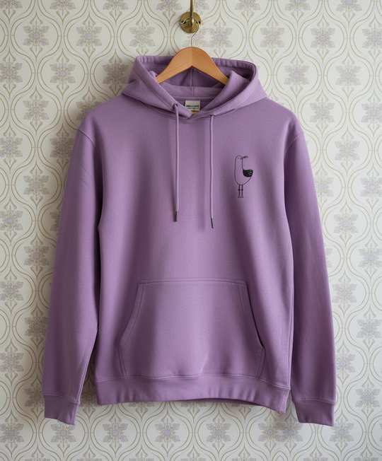Organic Adult Hoodie | Chip the Seagull - Lavender