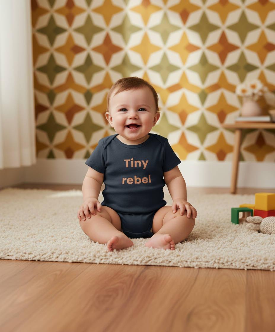 Organic Baby Bodysuit - Tiny Rebel