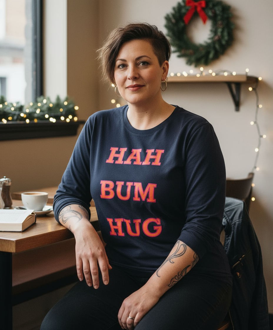 Organic Long Sleeve Adult T-shirt - Hah Bumhug