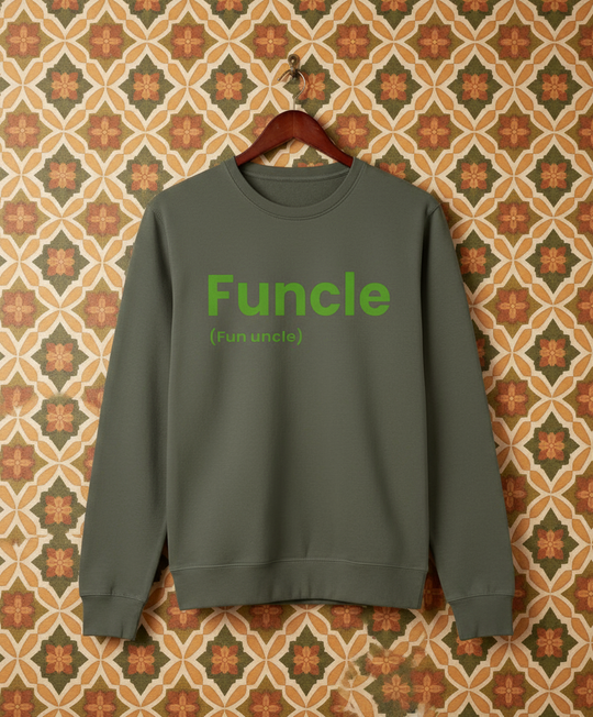 Organic Adult Sweatshirt - Funcle (Fun Uncle)