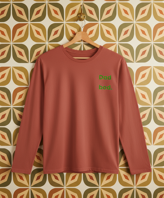 Organic Long Sleeve Adult T-Shirt - Dad Bod