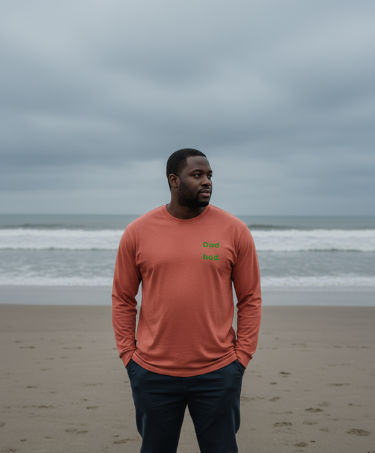 Organic Long Sleeve Adult T-Shirt - Dad Bod