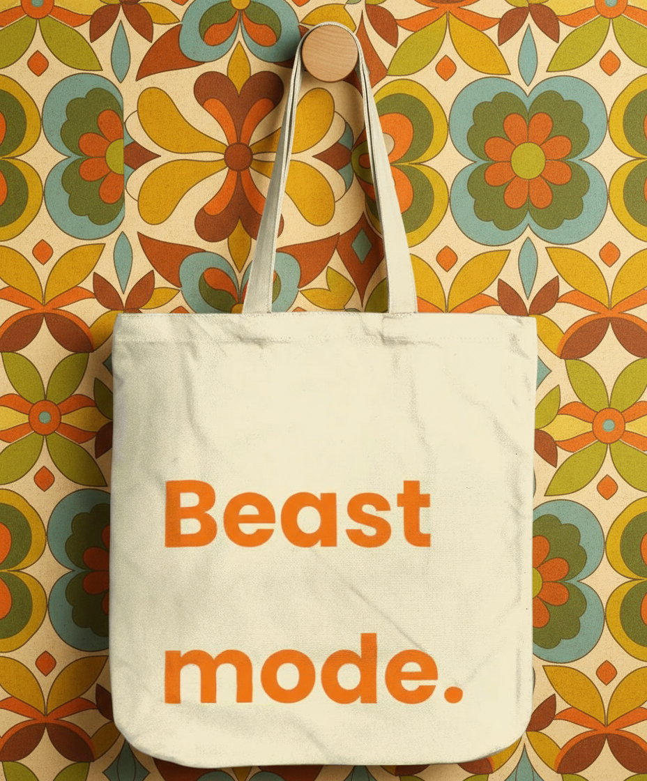 Organic Super Strong Tote - Beast Mode