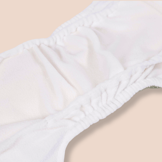 One Size All-In-One Reusable Cloth Nappy - Lilac Gingham