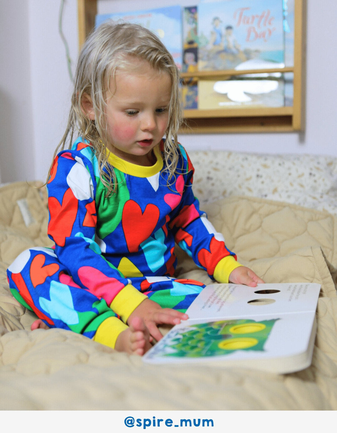 Organic Heart Print Pyjamas