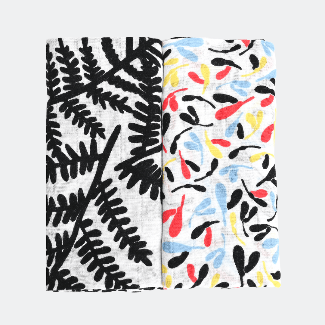 2-Pack Muslins - Plant Print