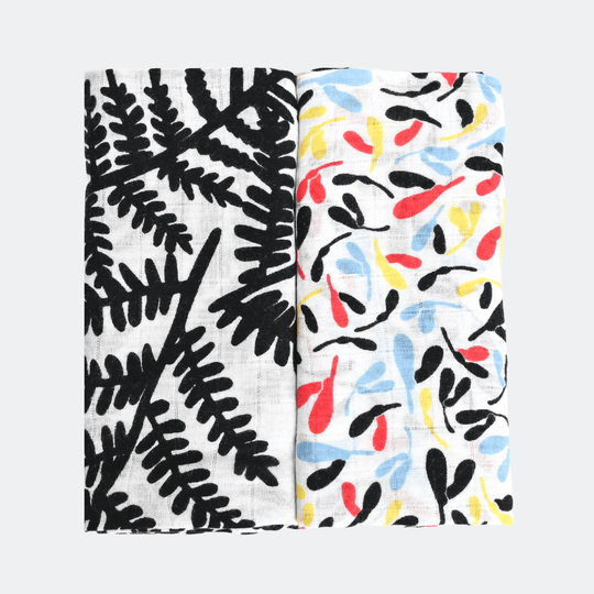 2-Pack Muslins - Plant Print