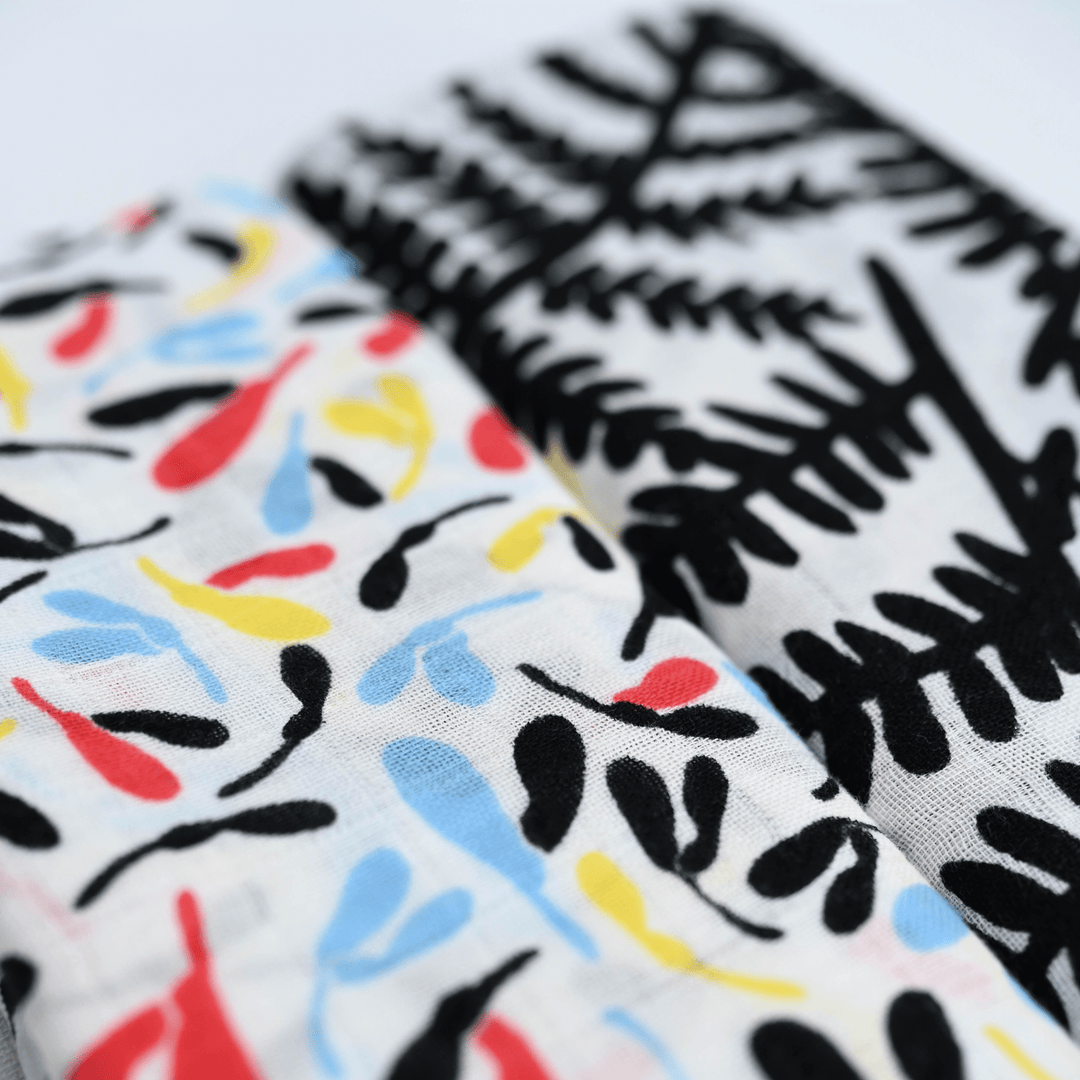 2-Pack Muslins - Plant Print