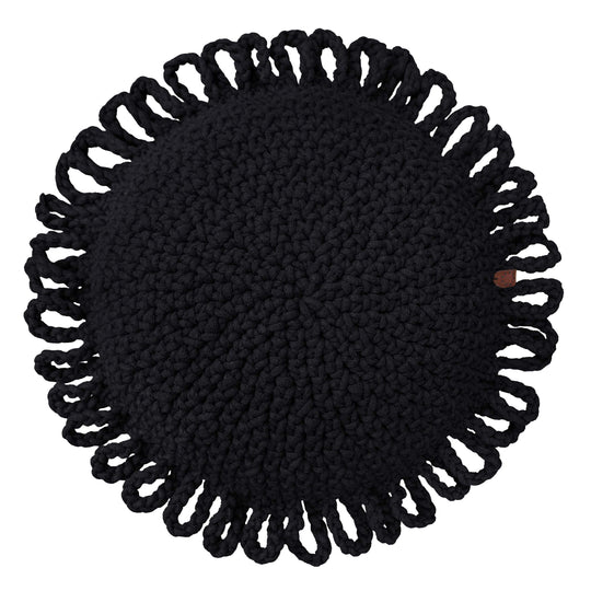 Crochet Fun Cushion | Black