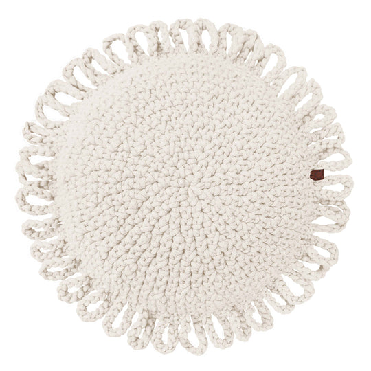 Crochet Fun Cushion | Ivory