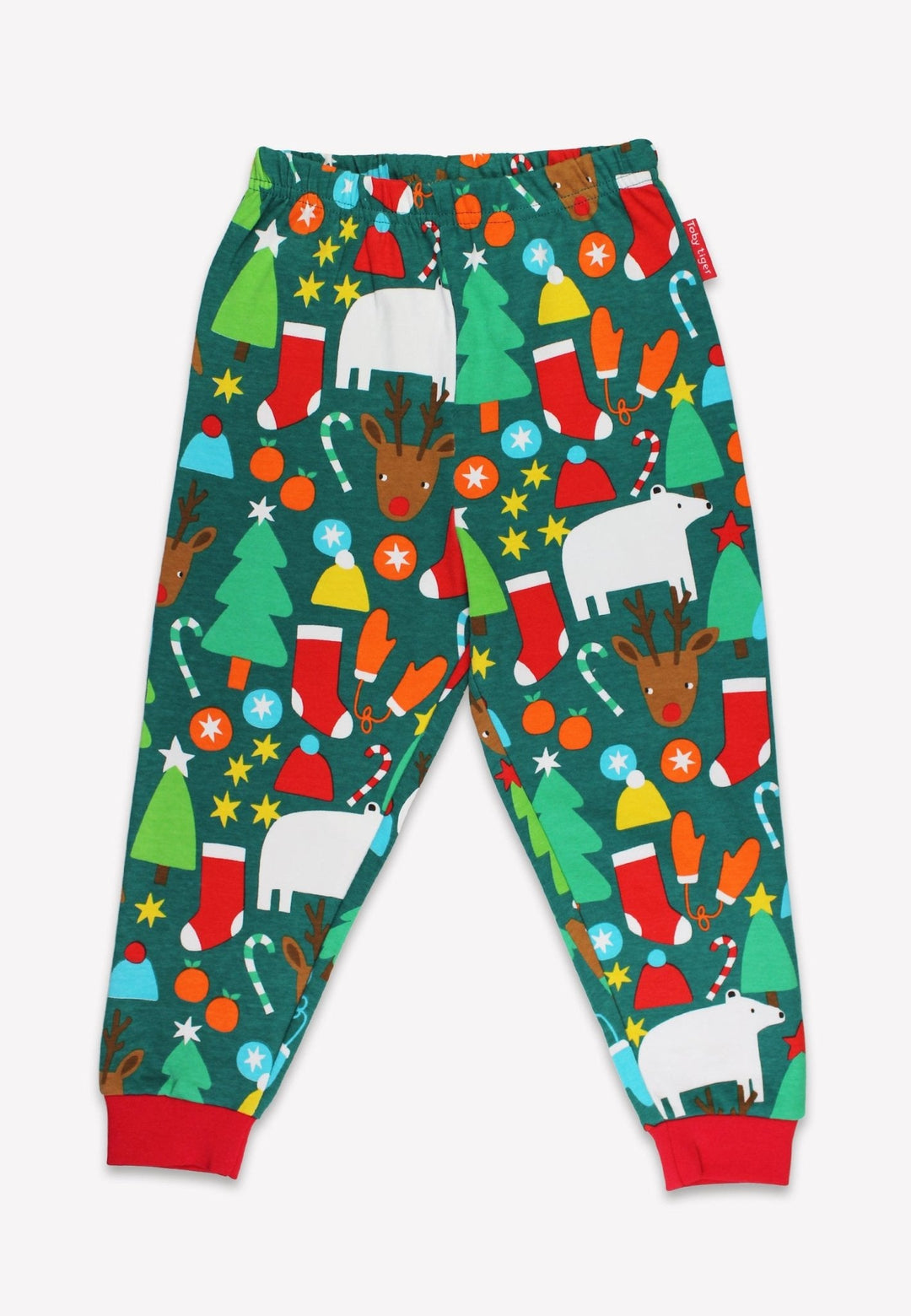 Organic Christmas Bear Print Pyjamas