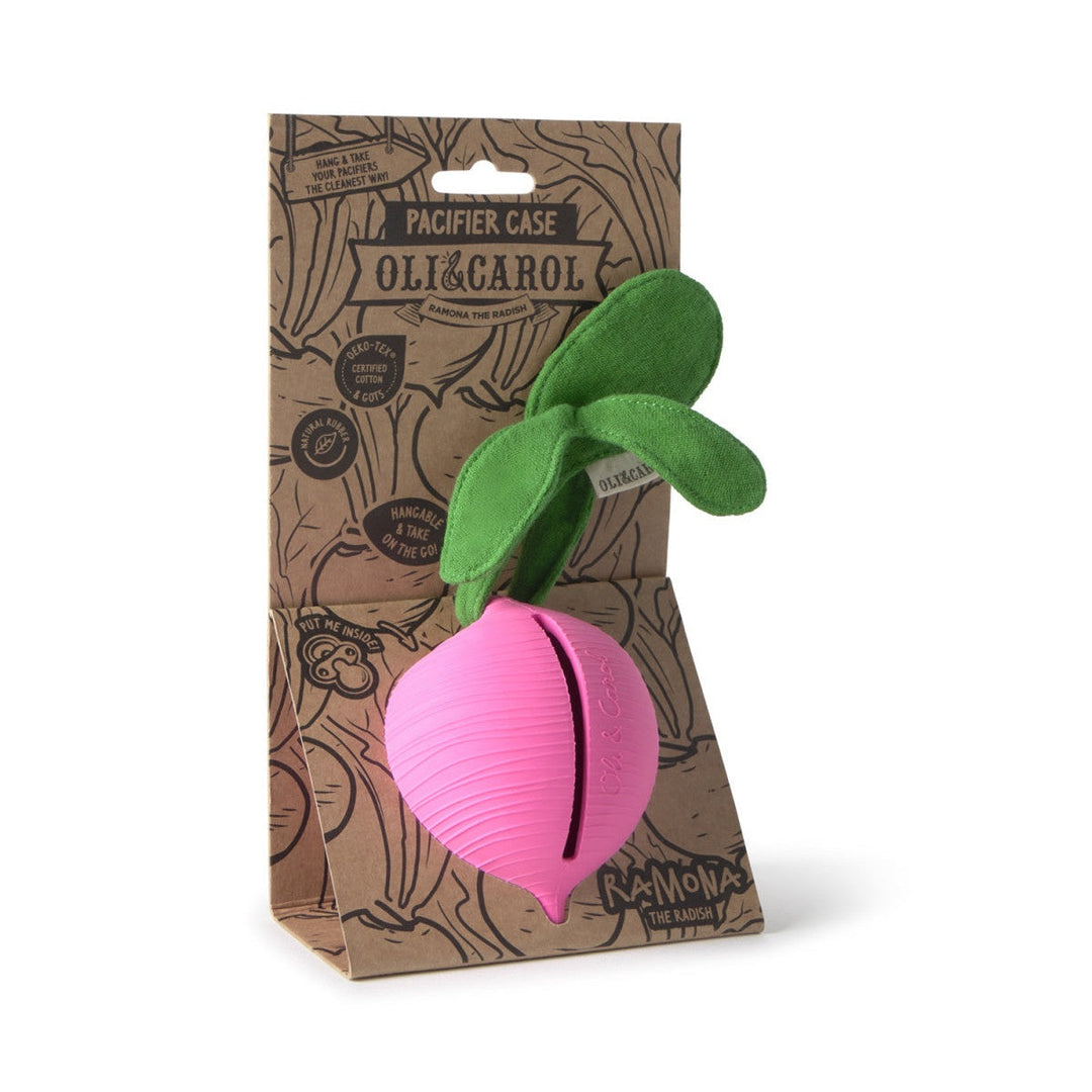 Oli & Carol Ramona the Radish Pacifier Case