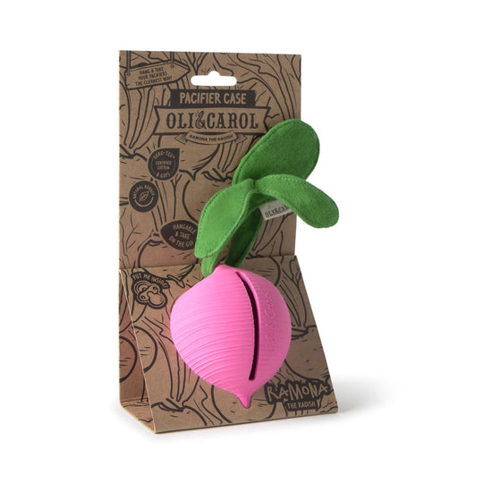 Oli & Carol Ramona the Radish Pacifier Case