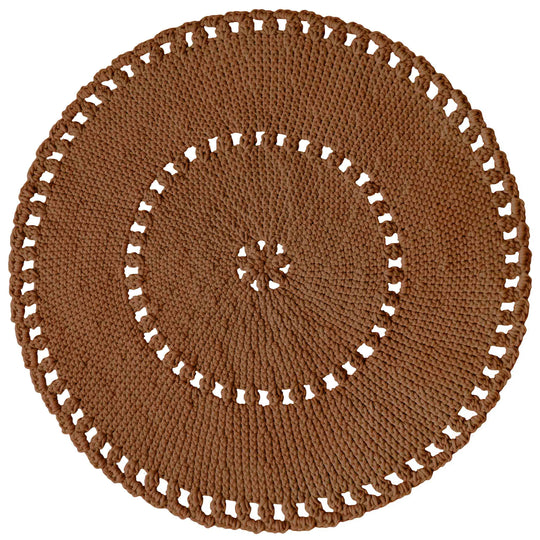 Crochet Boho Rug | Cinnamon