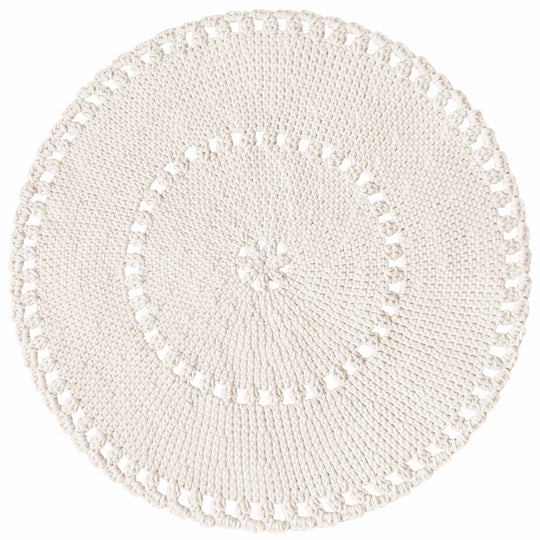 Crochet Boho Rug | Ivory