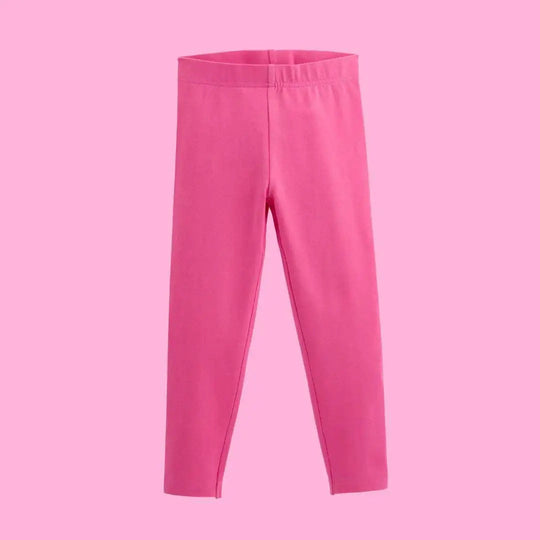 Pink leggings on a pink background
