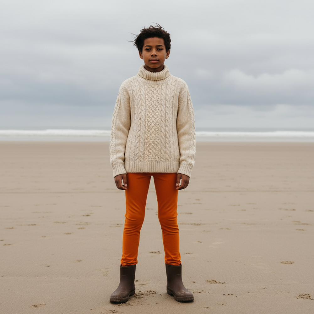 ScandiBugs Own Label Organic Leggings - Tangelo Orange