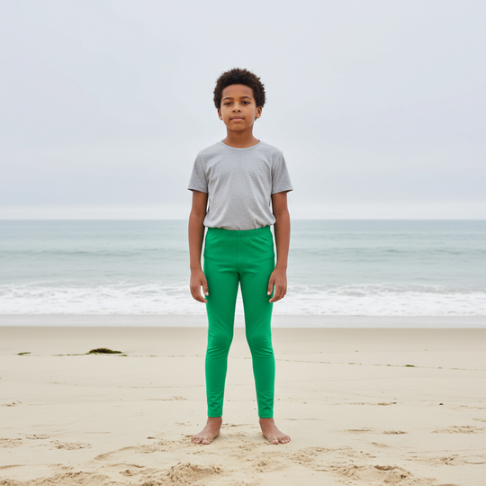 ScandiBugs Own Label Organic Leggings - Tropical Green