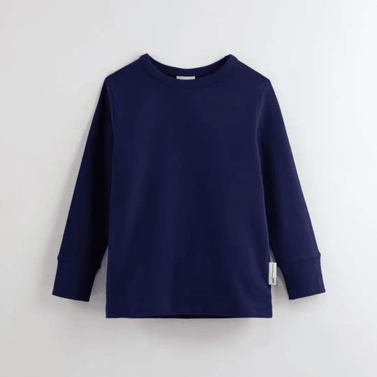 ScandiBugs Own Label Organic Long Sleeve Top - Deep Sea Navy
