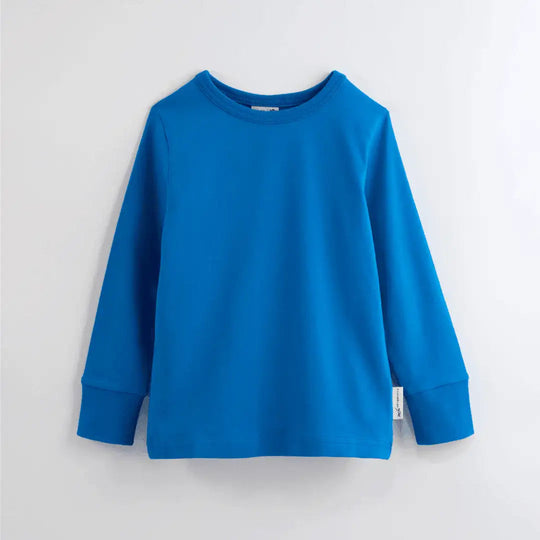 ScandiBugs Own Label Organic Long Sleeve Top - Peacock Blue