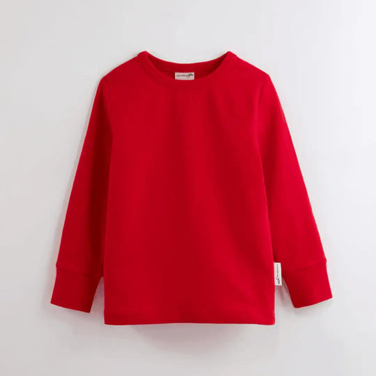 ScandiBugs Own Label Organic Long Sleeve Top - Roaring Red