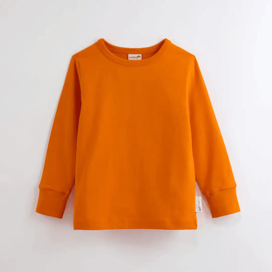 ScandiBugs Own Label Organic Long Sleeve Top - Tangelo Orange