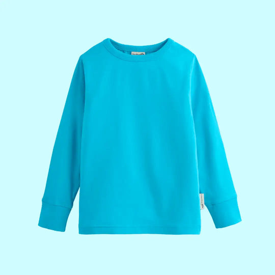 ScandiBugs Own Label Organic Long Sleeve Top - Tempting Turquoise