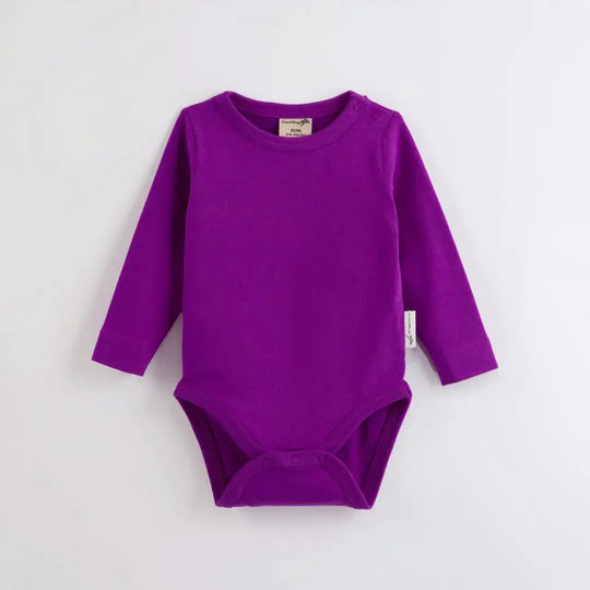 ScandiBugs Own Label Organic Long Sleeve Vest - Perfectly Purple