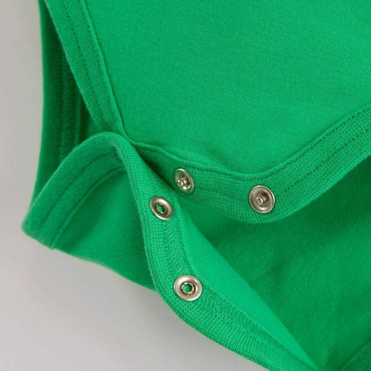 ScandiBugs Own Label Organic Long Sleeve Vest - Tropical Green