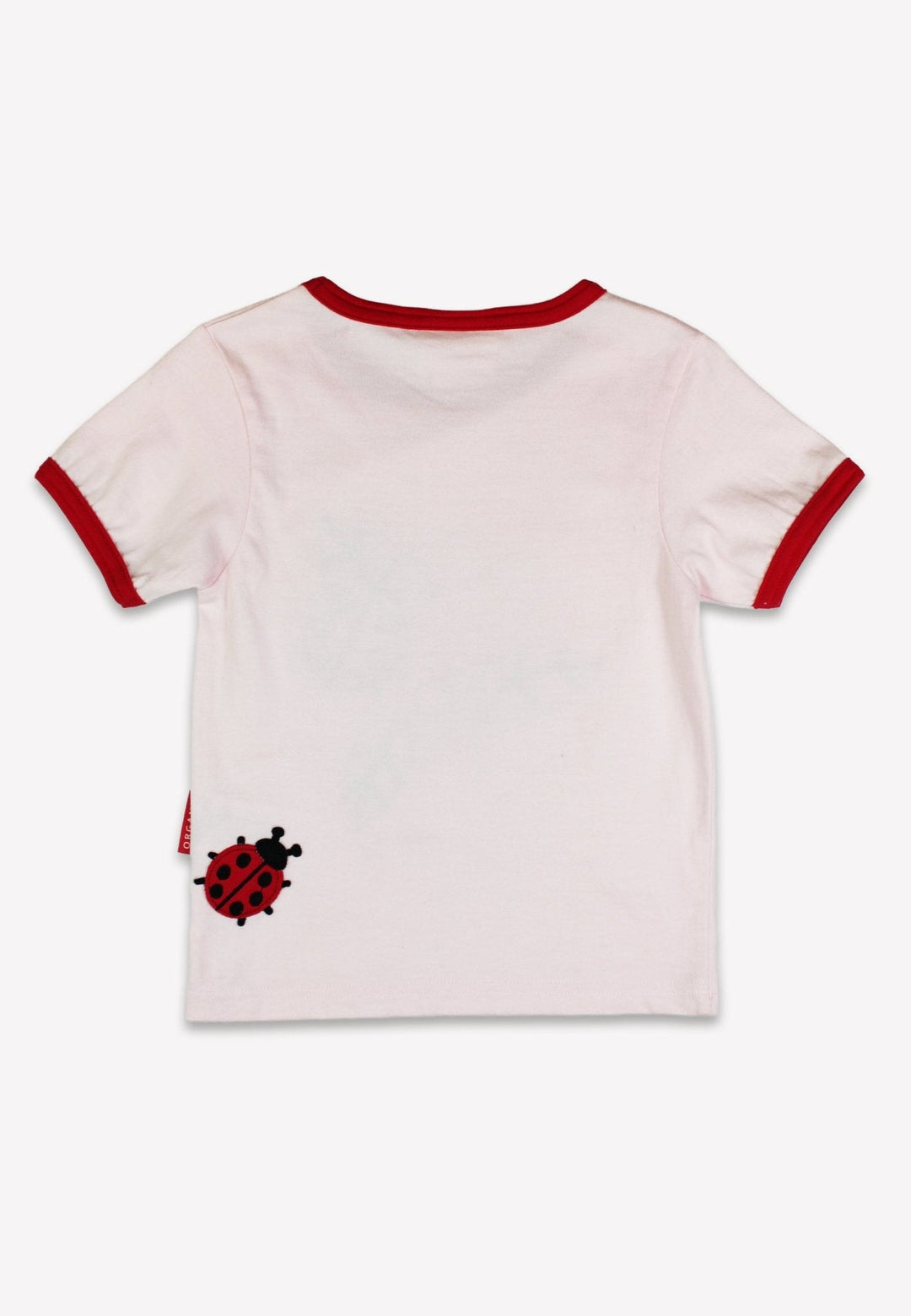 Organic Ladybird Applique Short-Sleeved T-Shirt