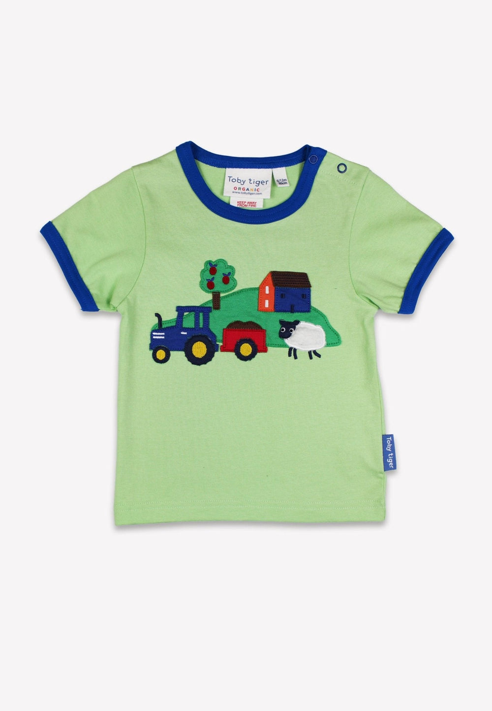 Organic Hillside Applique Short-Sleeved T-Shirt