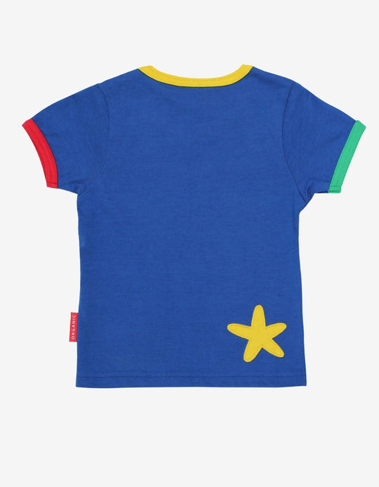 Organic Turtle Applique Short-Sleeved T-Shirt