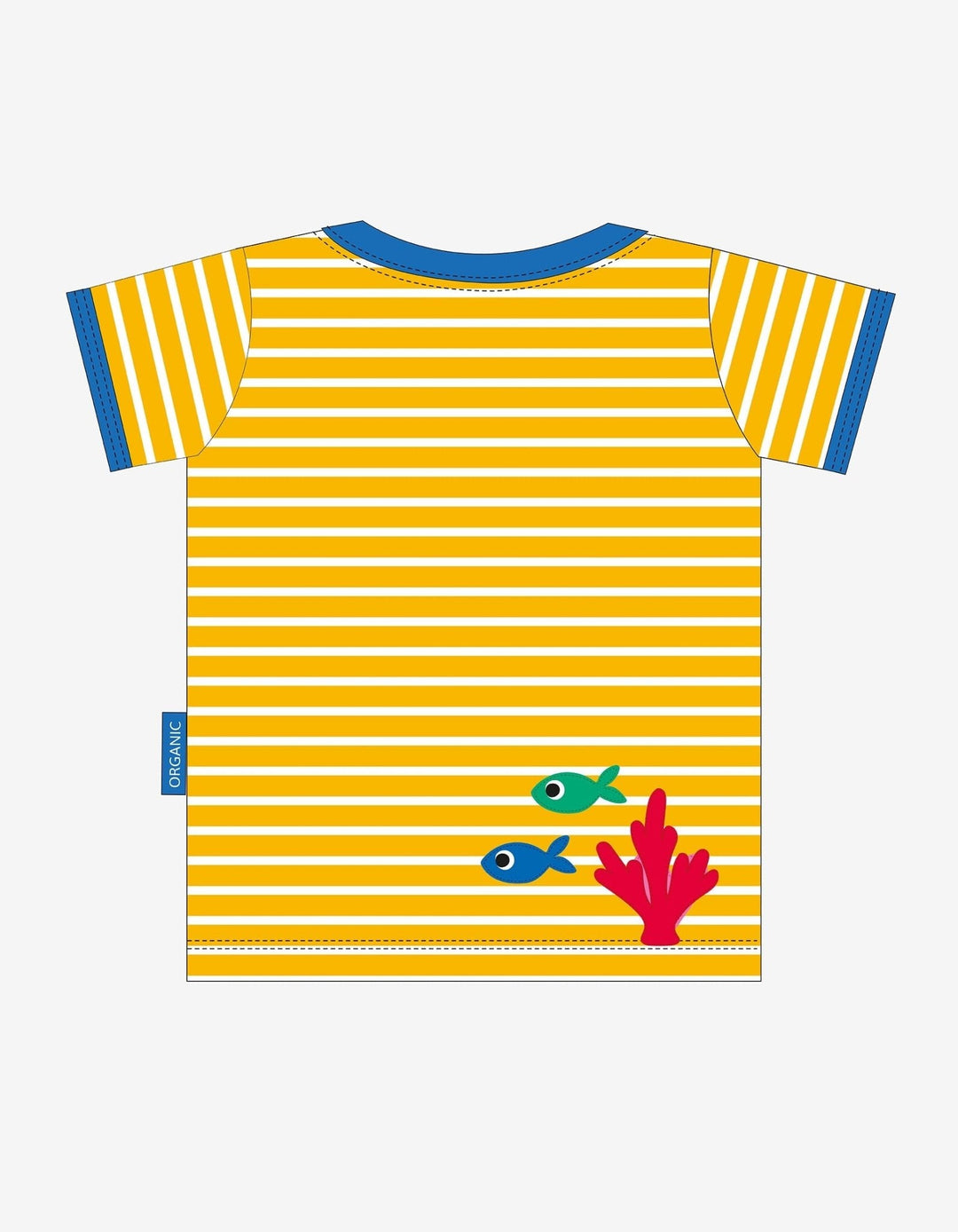 Organic Whale Applique Short-Sleeved T-Shirt
