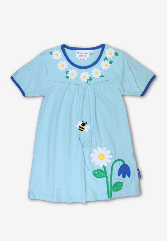 Organic English Garden Applique T-Shirt Dress