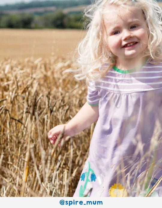 Organic Spring Applique Dress