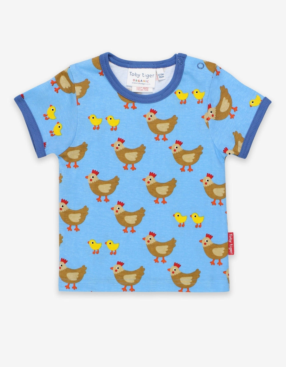 Organic Chicken Print Short-Sleeved T-Shirt