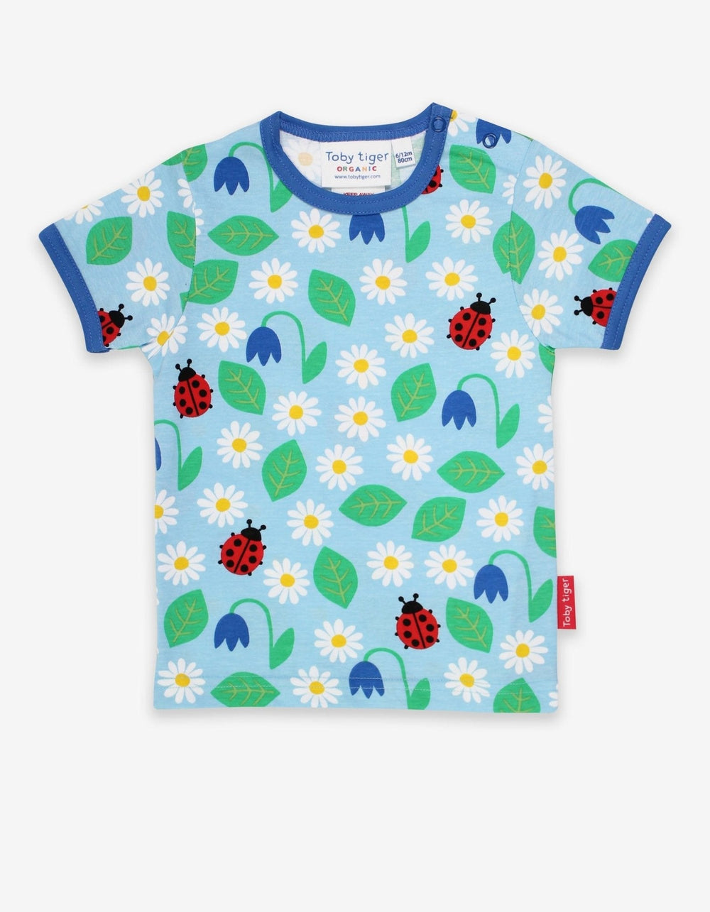 Organic English Garden Print Short-Sleeved T-Shirt