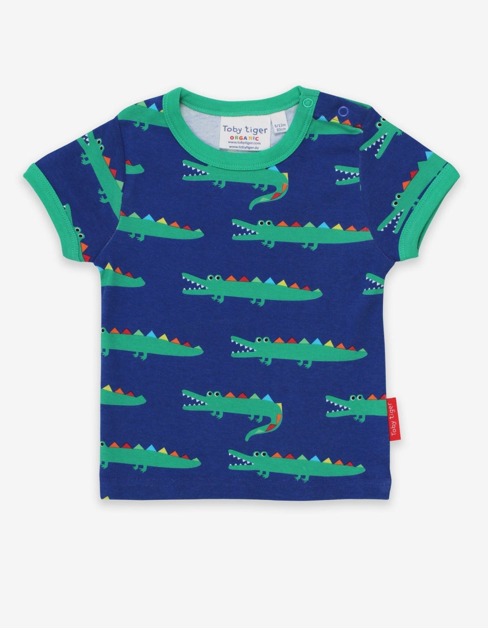 Organic Crocodile Print Short-Sleeved T-Shirt