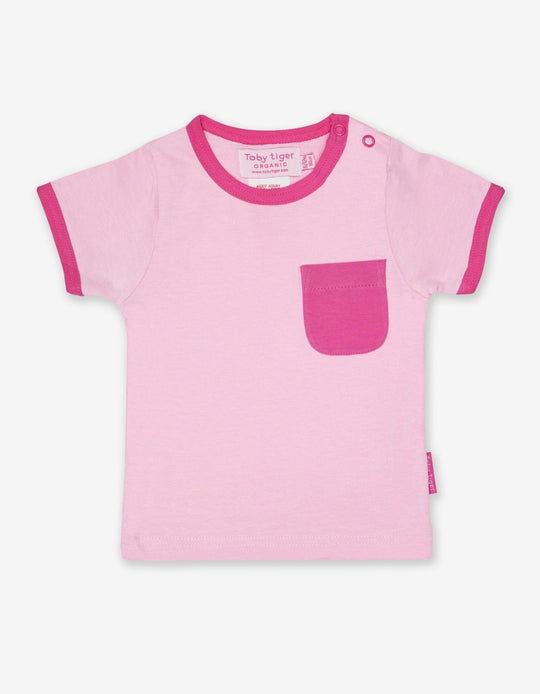 Organic Pink Multi Stripe 2-Pack Short-Sleeved T-Shirt