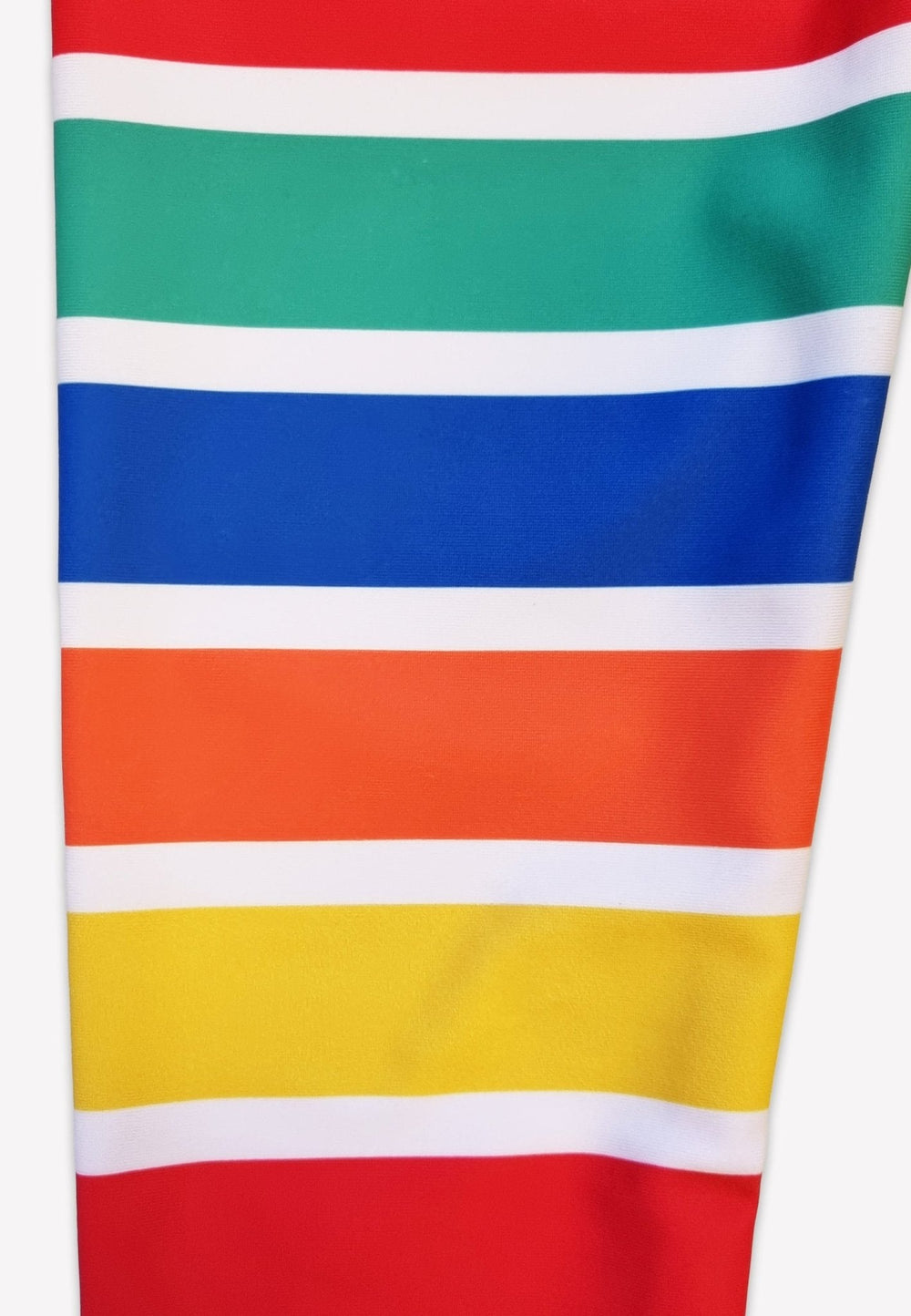 Happy Stripe Print Kids' Swim Leggings