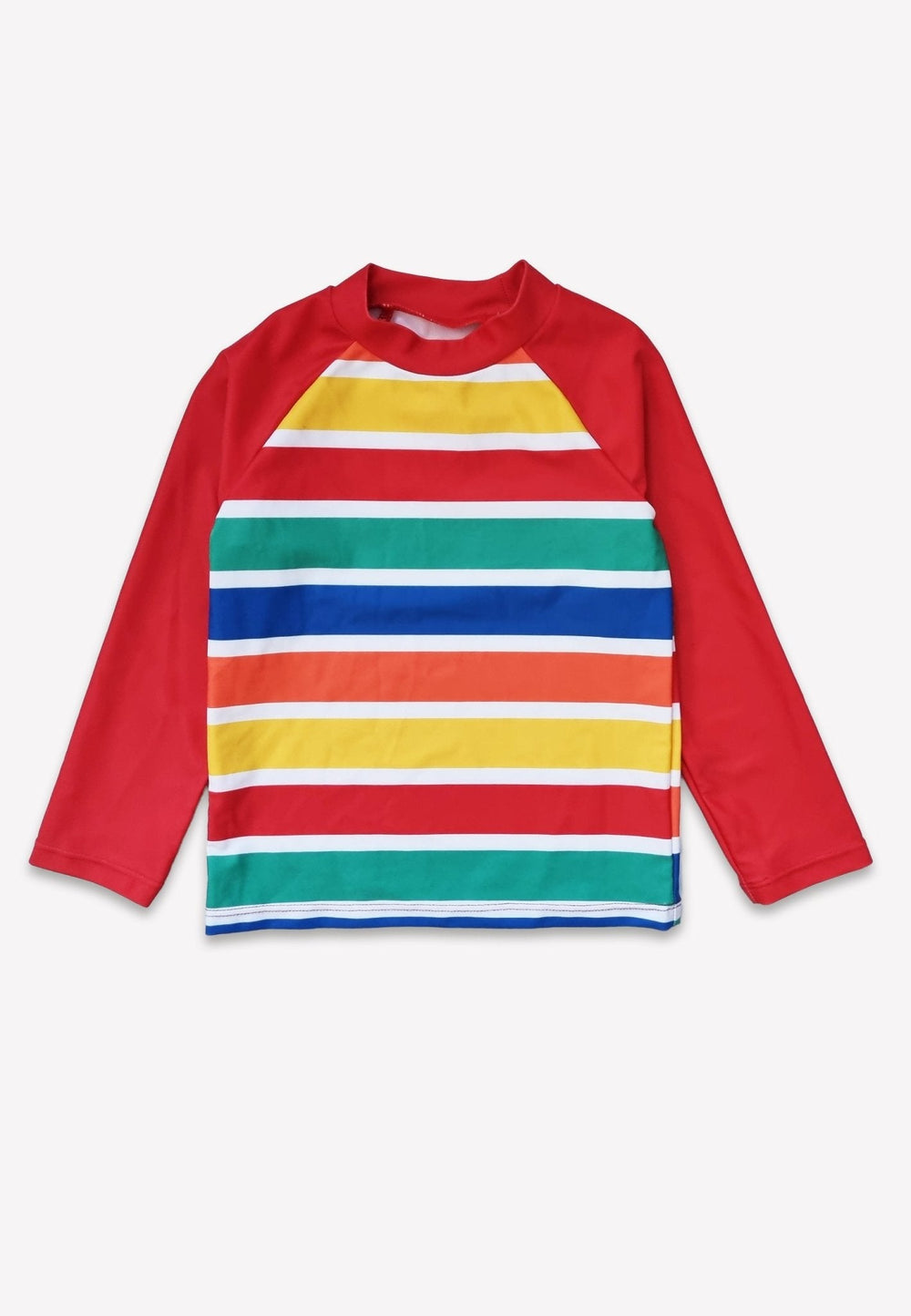 Happy Stripe Print Kids' Swim Rash Vest