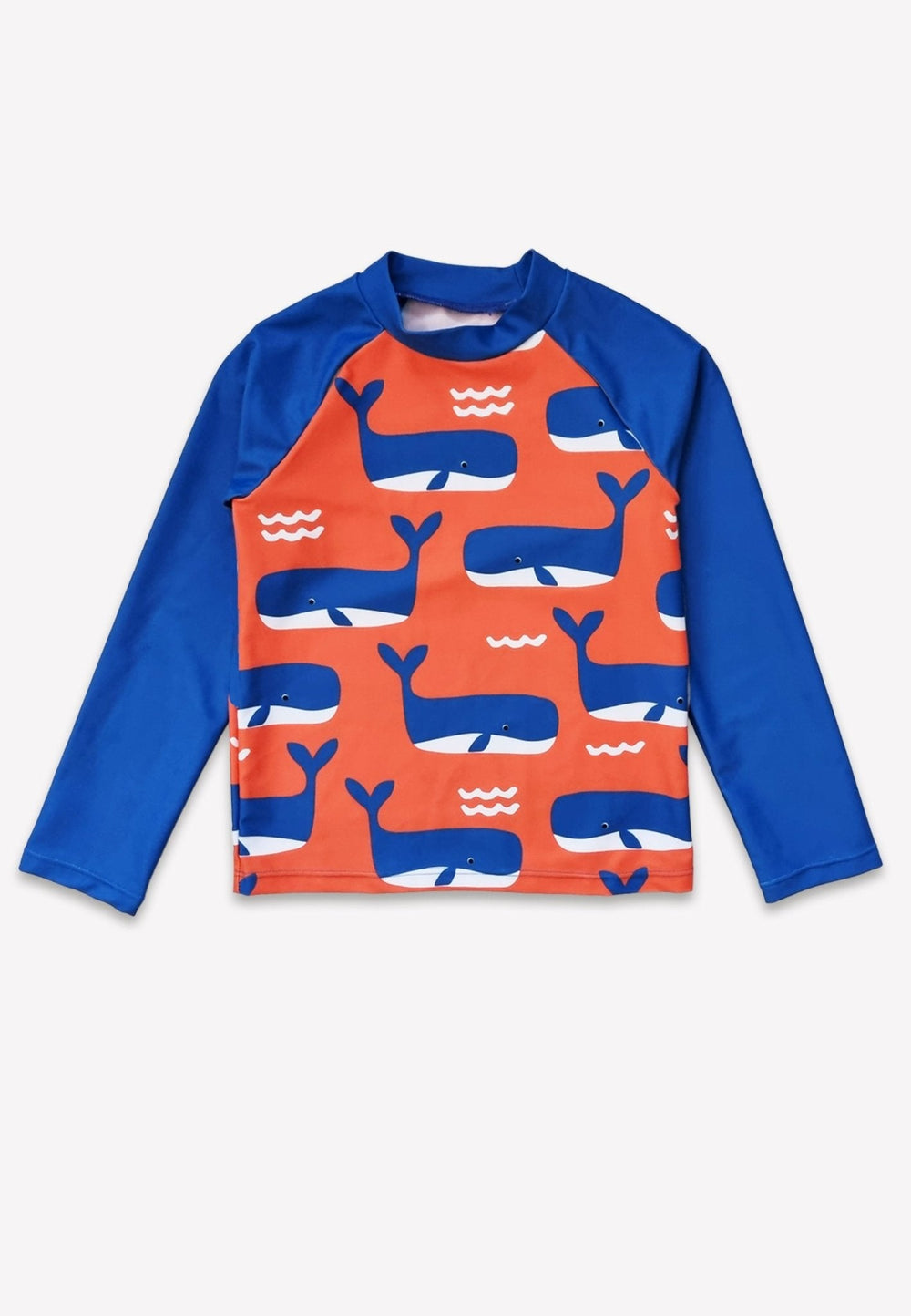 Whale Waves Print Kids' Rash Vest
