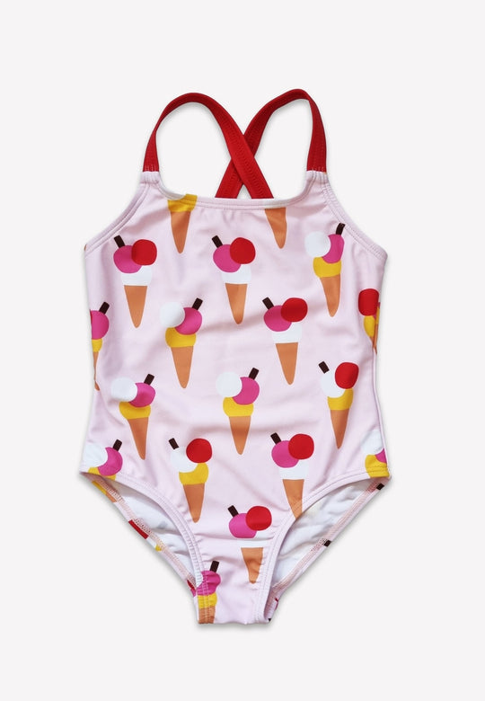 Ice Cream Cones Print Kids' Swimsuit